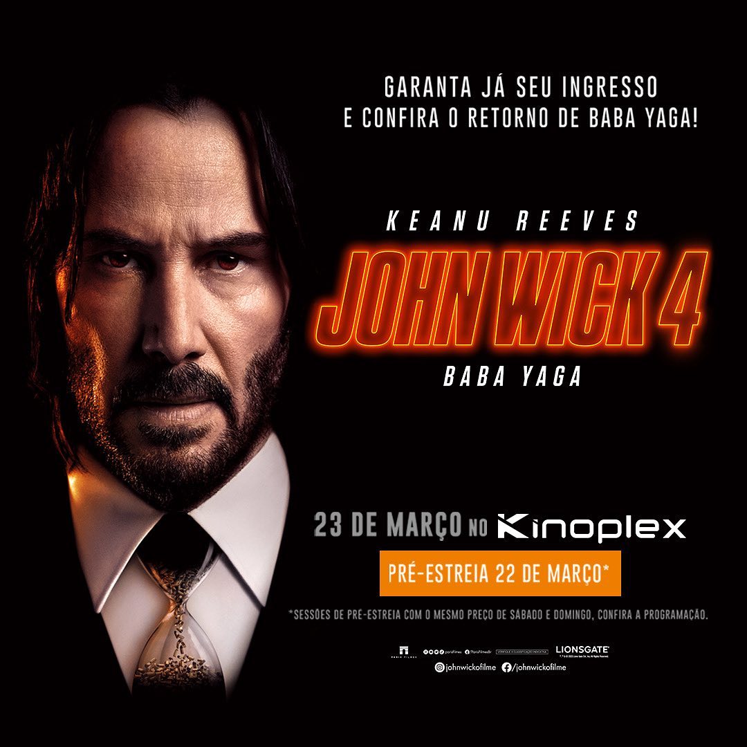 Com 'John Wick: Baba Yaga', Keanu Reeves defende o cinema